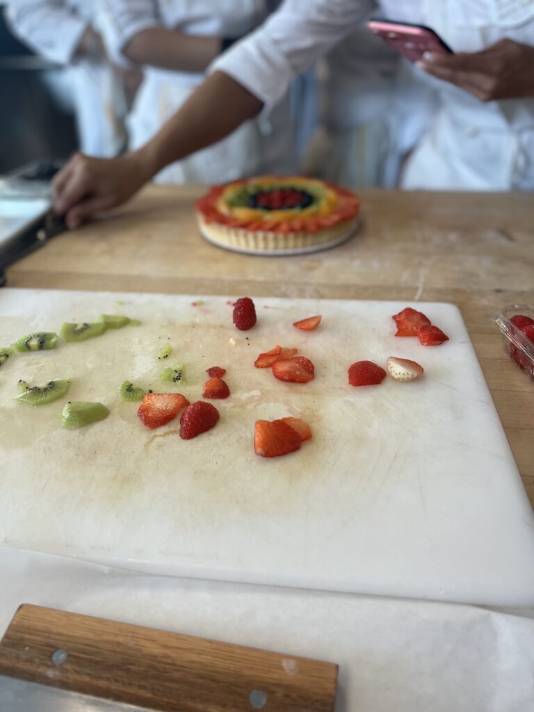 Cutting Fruits for a Tart